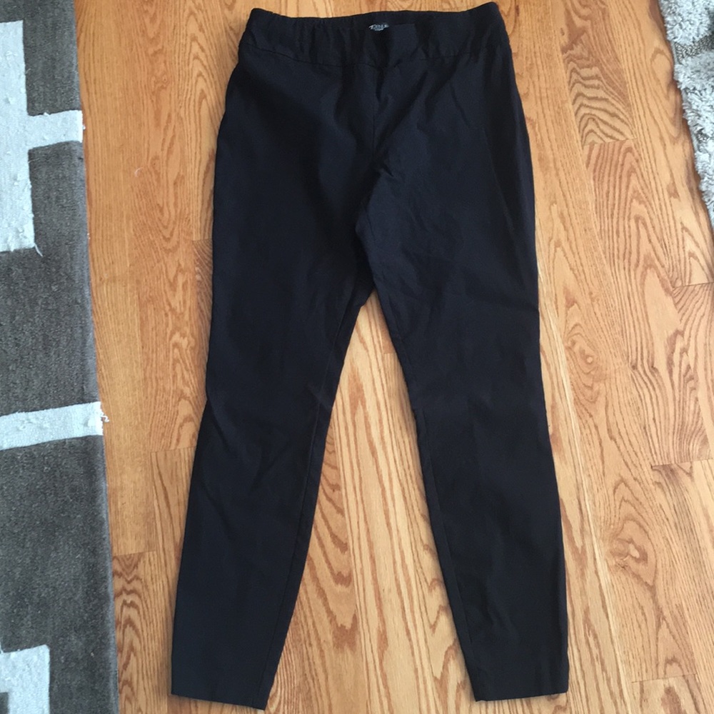 Straight leg black pants